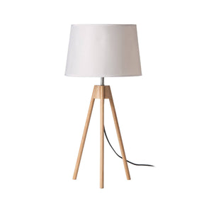 Tripod White Shade / Eu Plug Table Lamp