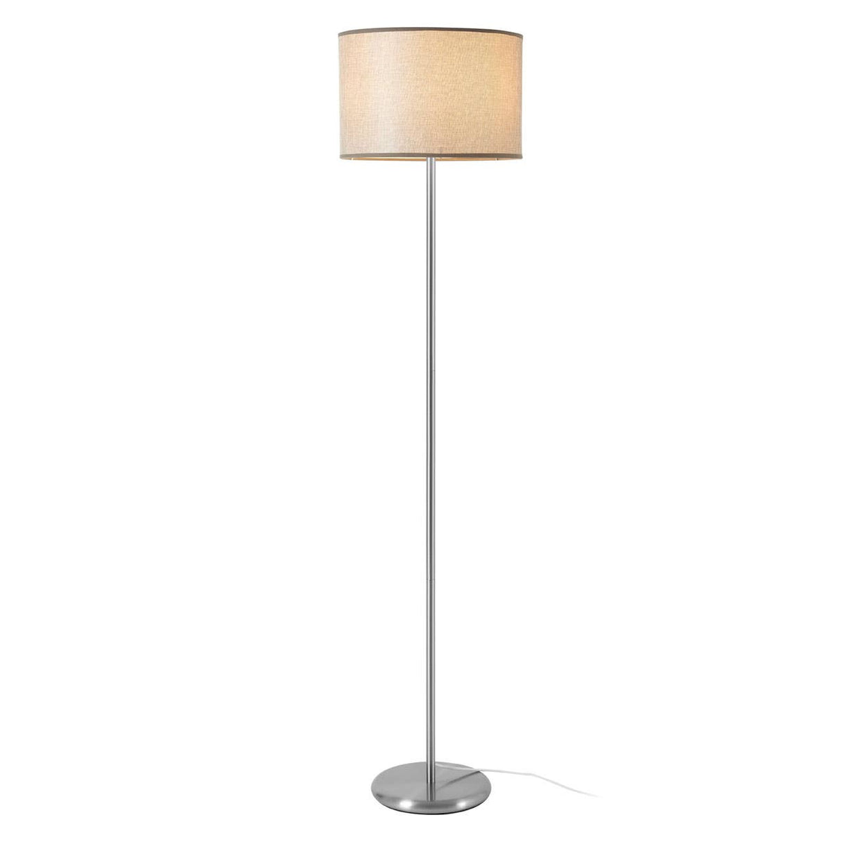Forma Grey Shade Floor Lamp With Eu Plug