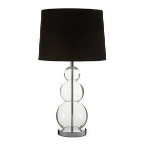 Luke Black Fabric Shade / Eu Plug Table Lamp