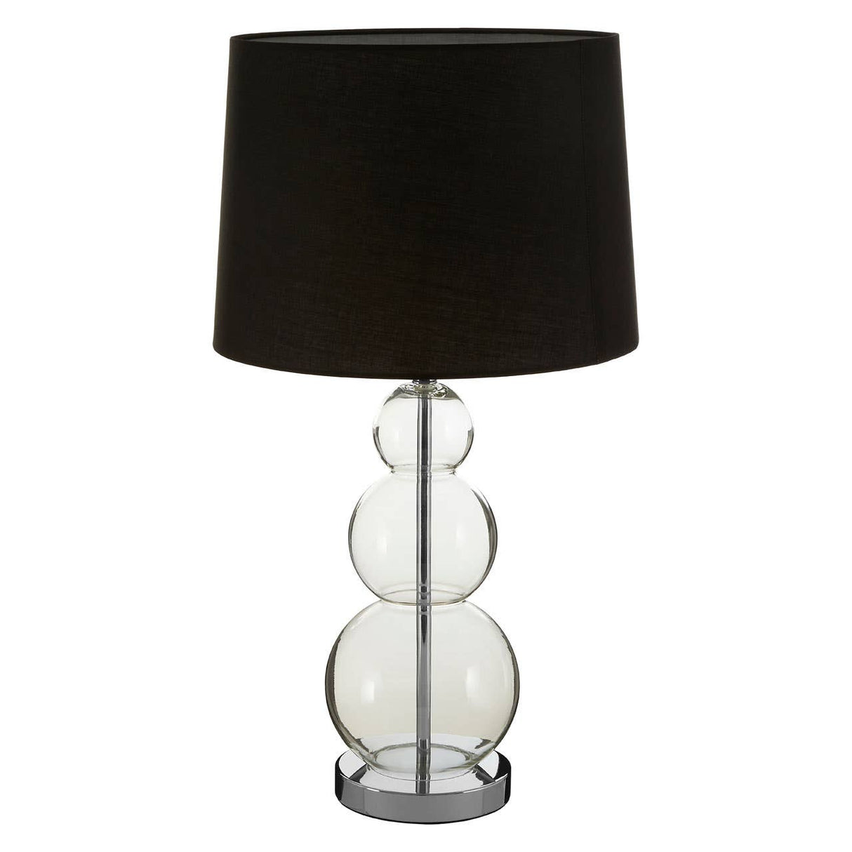 Luke Black Fabric Shade / Eu Plug Table Lamp
