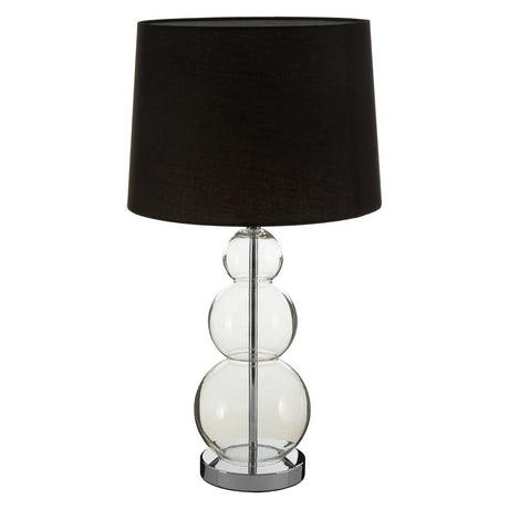 Luke Black Fabric Shade / Eu Plug Table Lamp