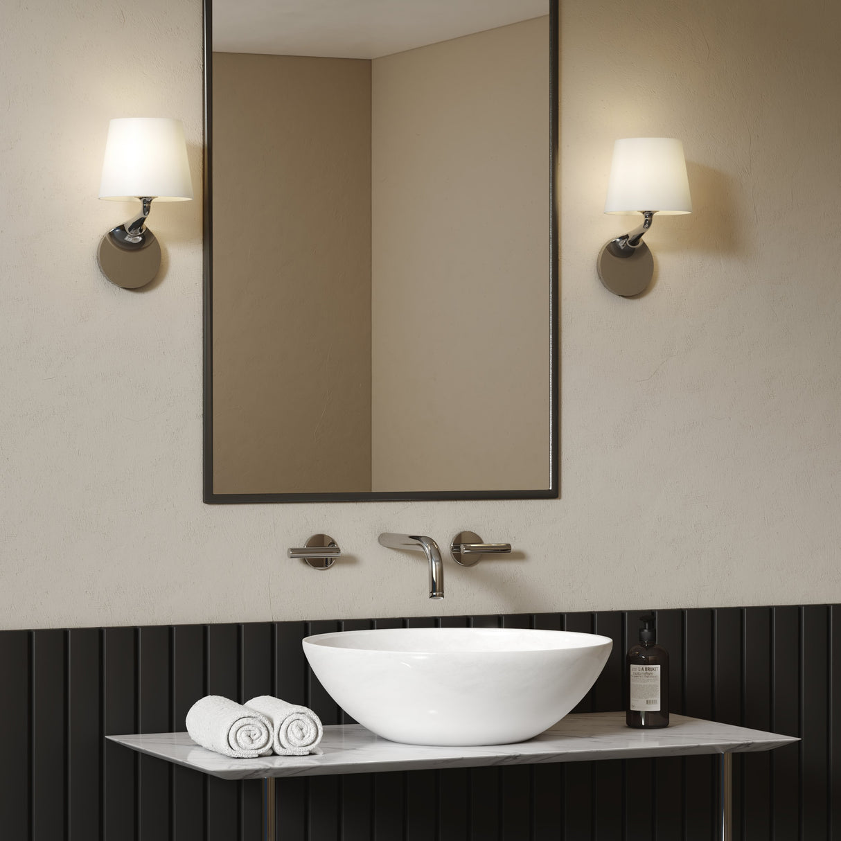 Elegant Chrome Sconce Light