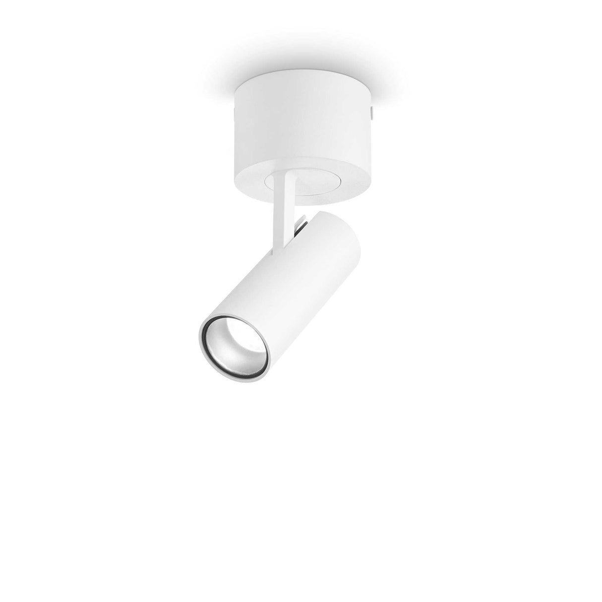 Sleek White Flush Ceiling Light