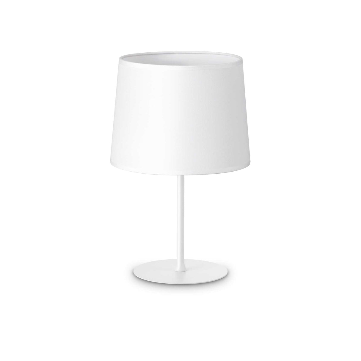 Compact White Lamp Stand - Minimalist Design