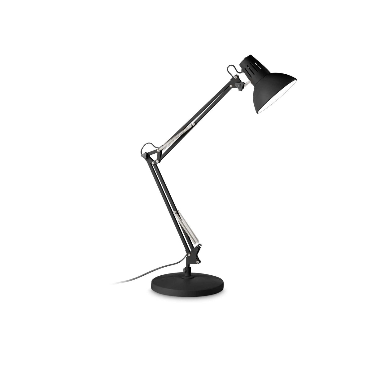 TOTAL BLACK Single Bulb WALLY Table Lamp