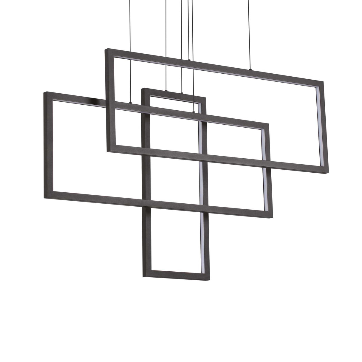 Black Copper Rectangle Pendant Light