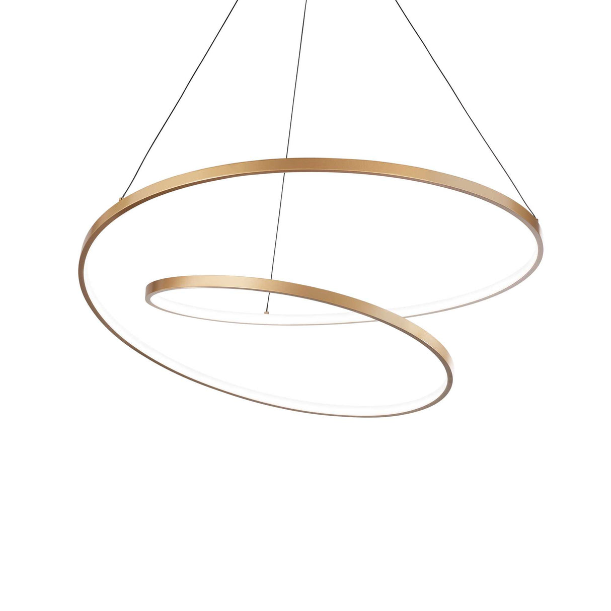 Brass Elegance: OZ D80 Pendant Light