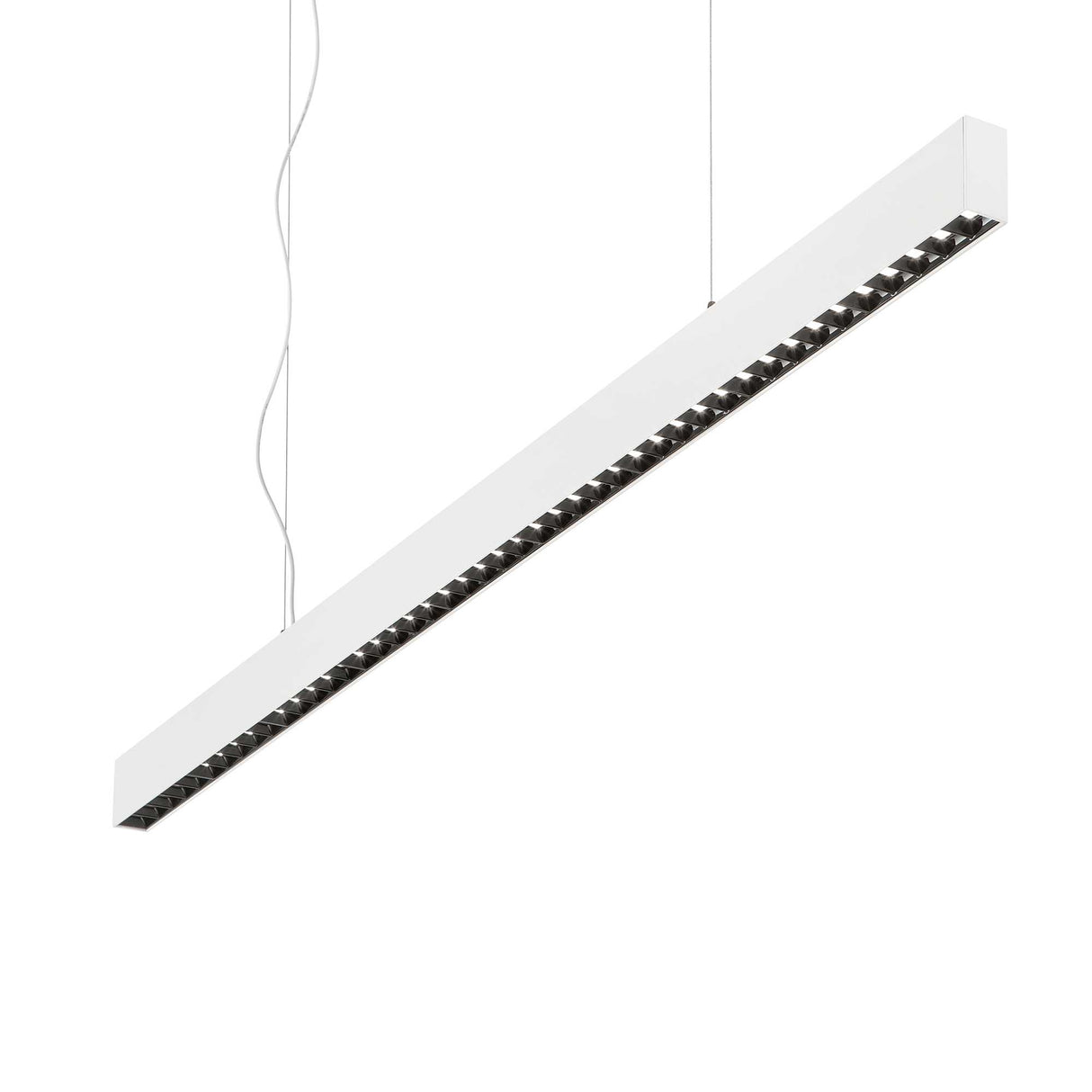 Sleek White Pendant Light for Modern Workspaces, 3000K