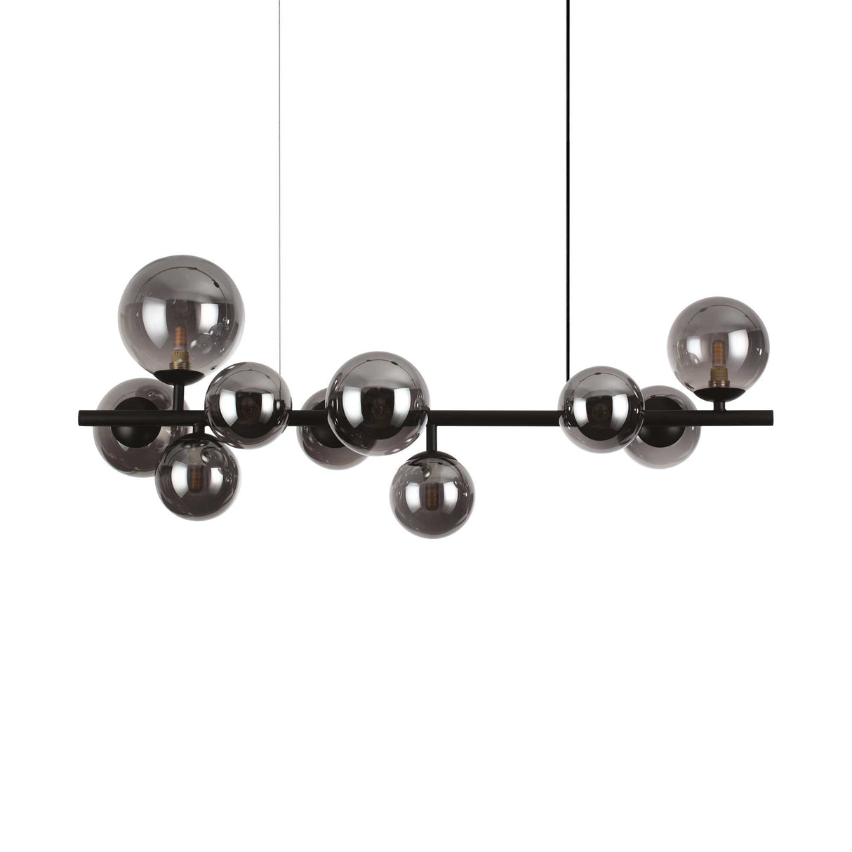 Smoked Perlage 10-Bulb Pendant Light