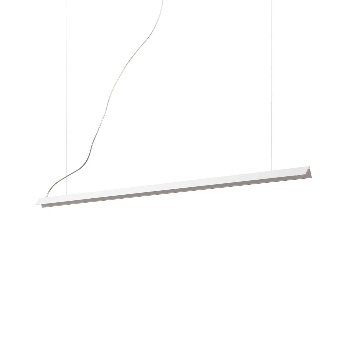 Sleek Horizon Pendant Light in White