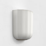 Bronze and White Glass Veo Wall Lamp