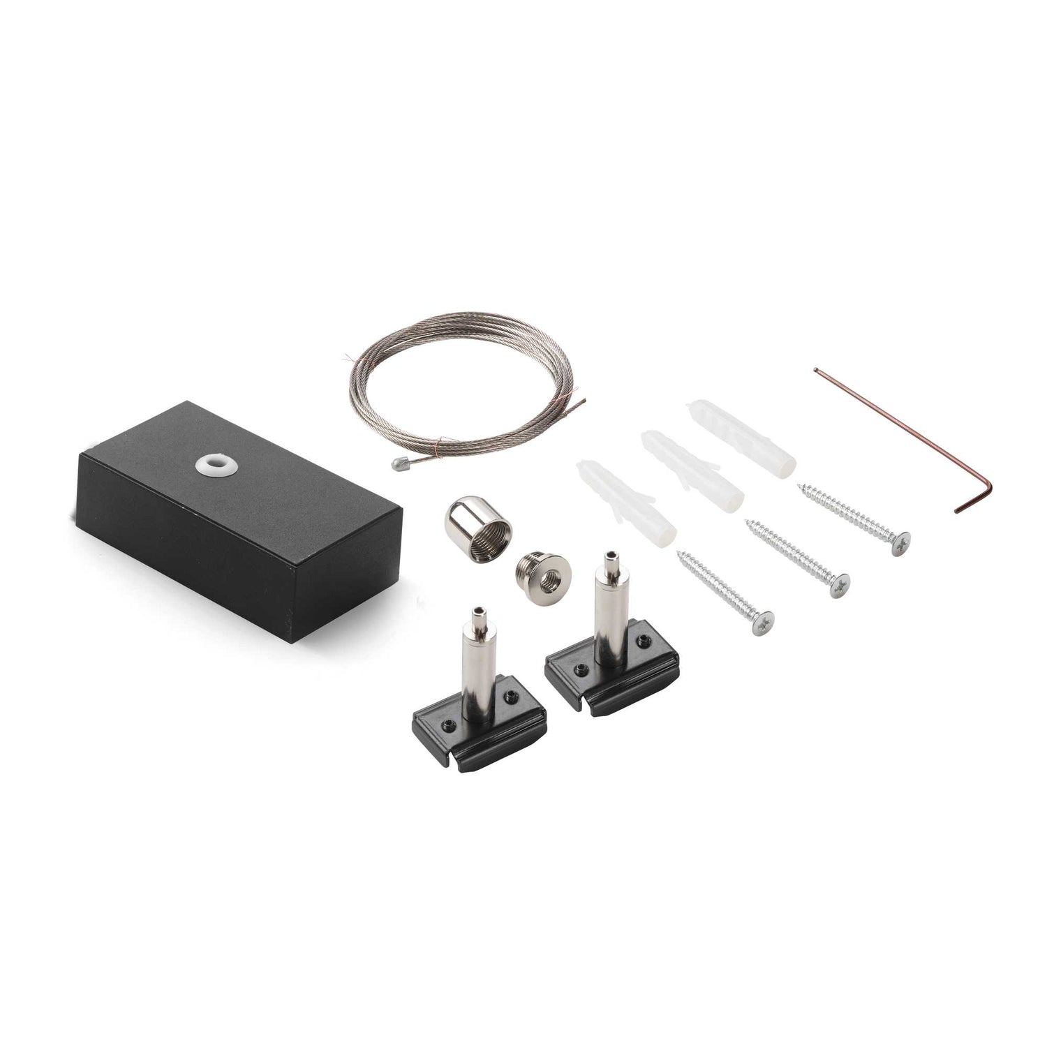Black EGO Ceiling Kit with 2m Steel Cable & Cup