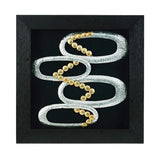 Hammered Circles Framed Wall Art