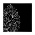 Tulip Black Frame Glass Print