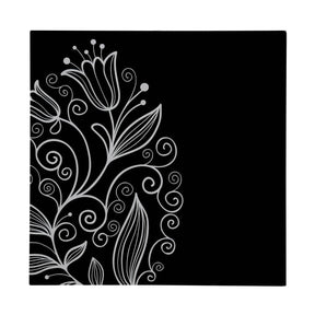 Tulip Black Frame Glass Print
