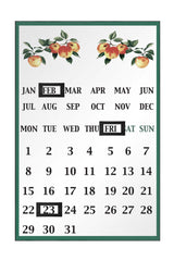 Orchard Fruits Apple Magnetic Calendar