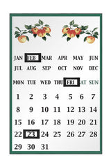 Orchard Fruits Apple Magnetic Calendar