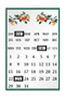 Orchard Fruits Apple Magnetic Calendar