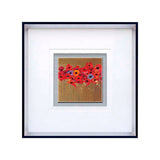 Poppies 2 Square Framed Wall Art