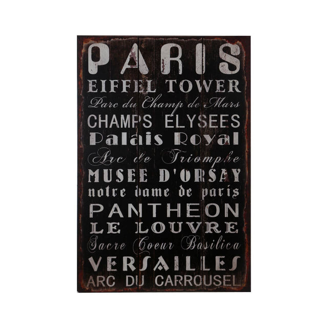 Paris Wall Plaque