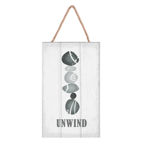 Spa "Unwind" Plaque