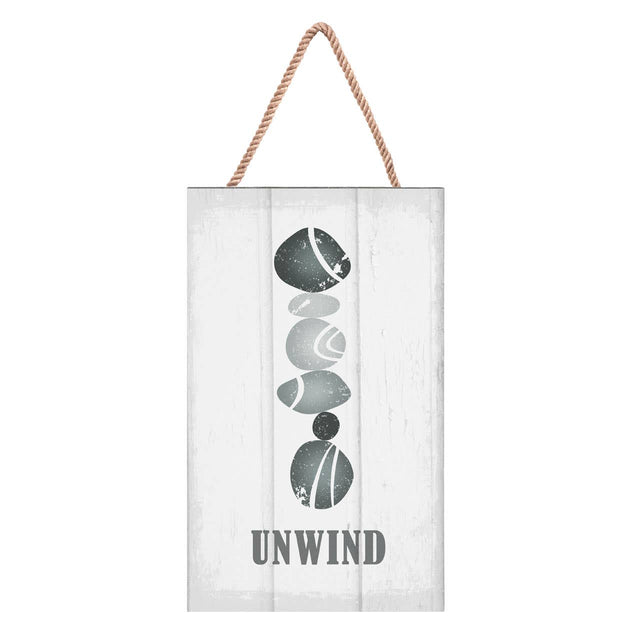 Spa "Unwind" Plaque