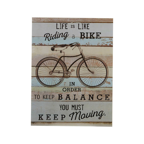 Bike Wall Plaque