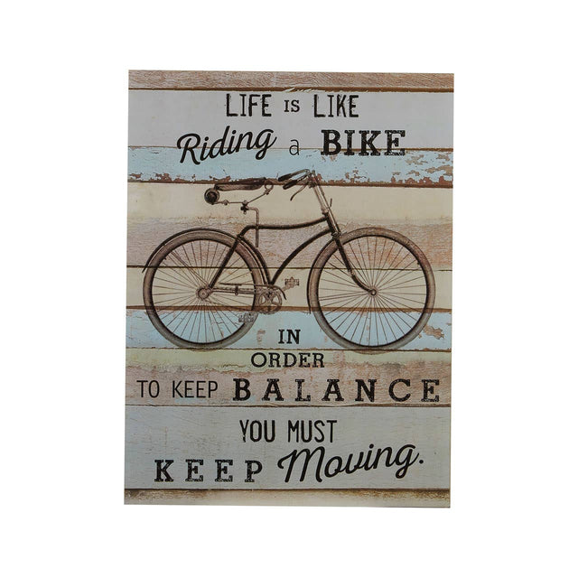 Bike Wall Plaque