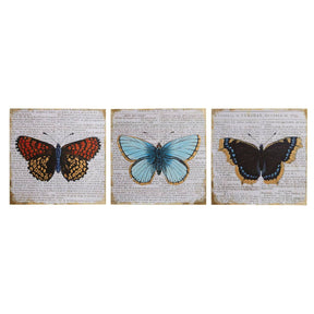 Butterfly Wall Plaque - Set Of 3