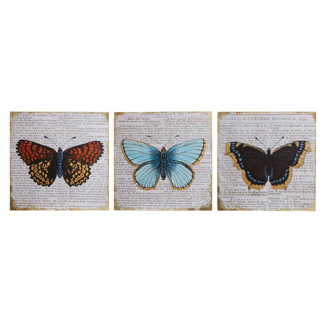 Butterfly Wall Plaque - Set Of 3