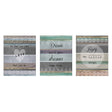 Positive Typography Wall Plaques - Set Of 3