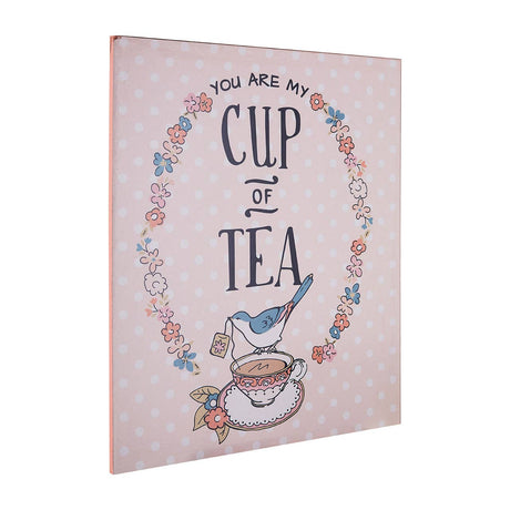 Pretty Things Cup Of Tea Wall Plaque