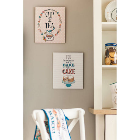 Pretty Things Cup Of Tea Wall Plaque