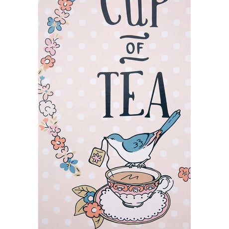 Pretty Things Cup Of Tea Wall Plaque