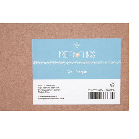 Pretty Things Cup Of Tea Wall Plaque