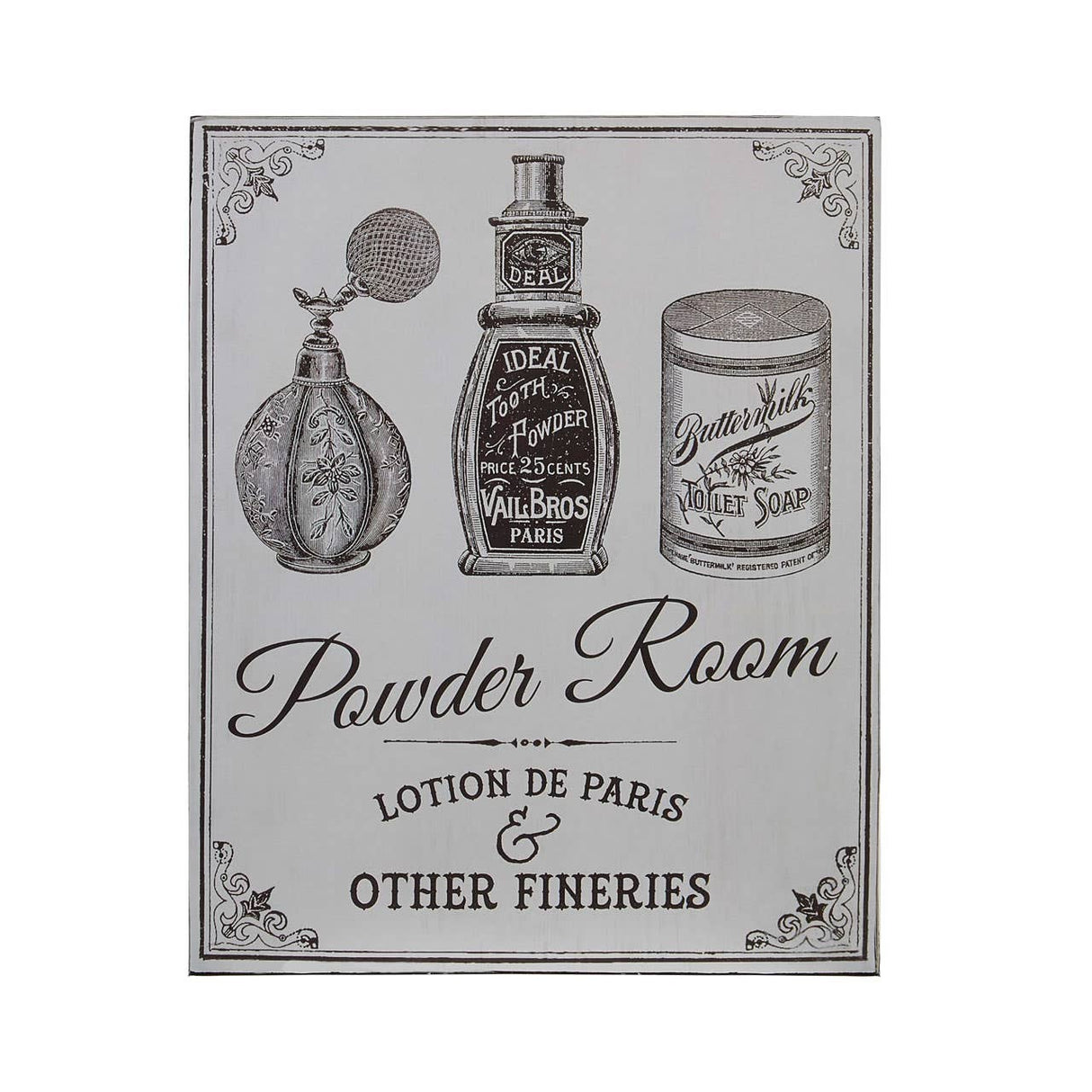 Powder Room Wall Plaque