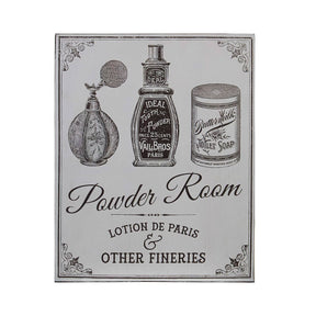 Powder Room Wall Plaque