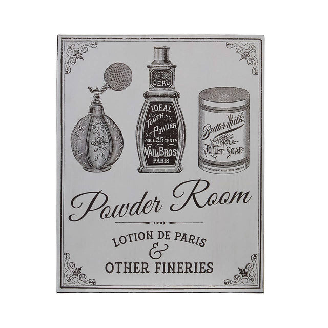 Powder Room Wall Plaque