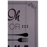 Oh For Fork Sake Wall Plaque