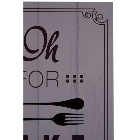 Oh For Fork Sake Wall Plaque