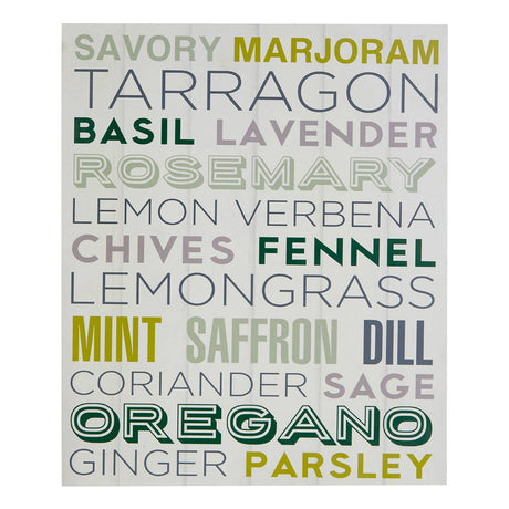 Herbs Design Plaque Herbs