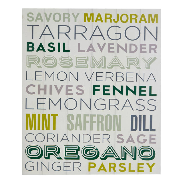 Herbs Design Plaque Herbs