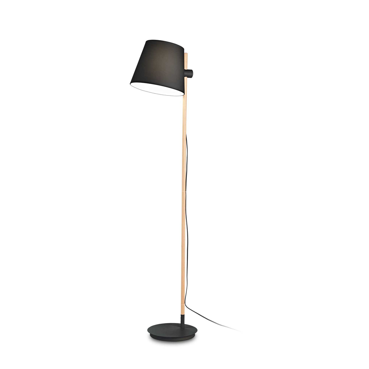 Sleek Black AXEL Single-Bulb Lamp