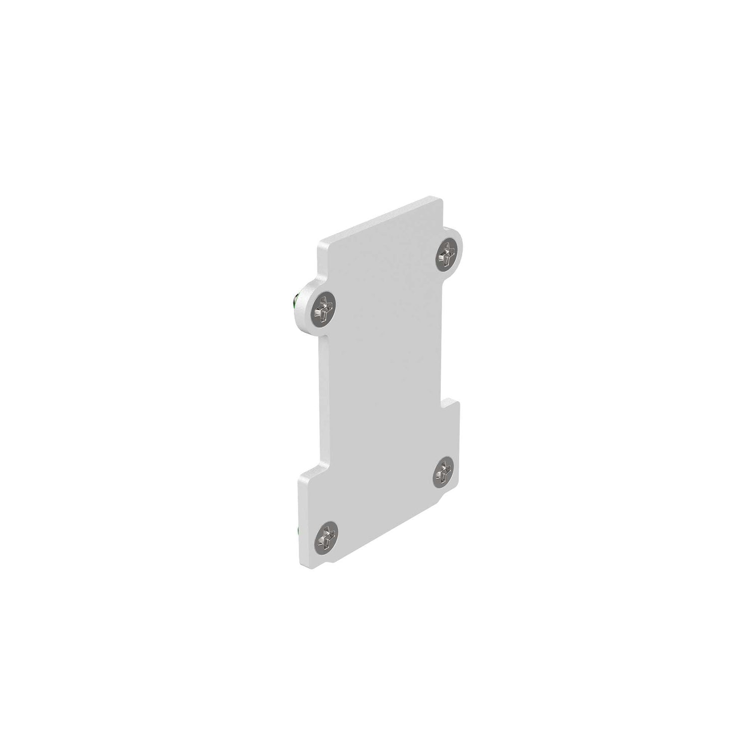 Recessed Elegance: Gold White End Cap