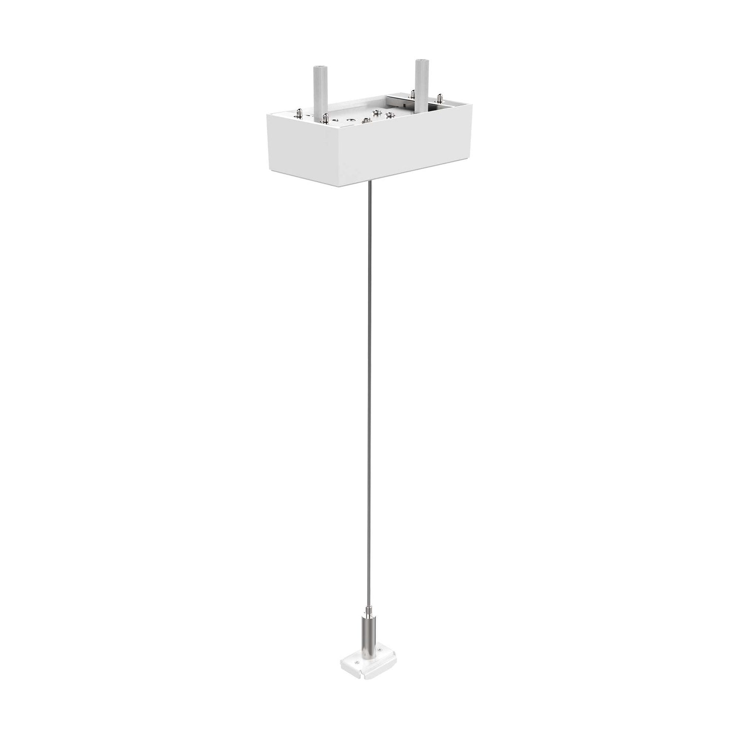 Sleek White Ceiling Kit with 2m Steel Cable