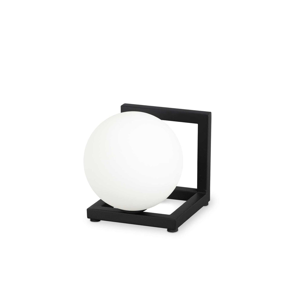Sleek Black ANGOLO One-Bulb Table Lamp