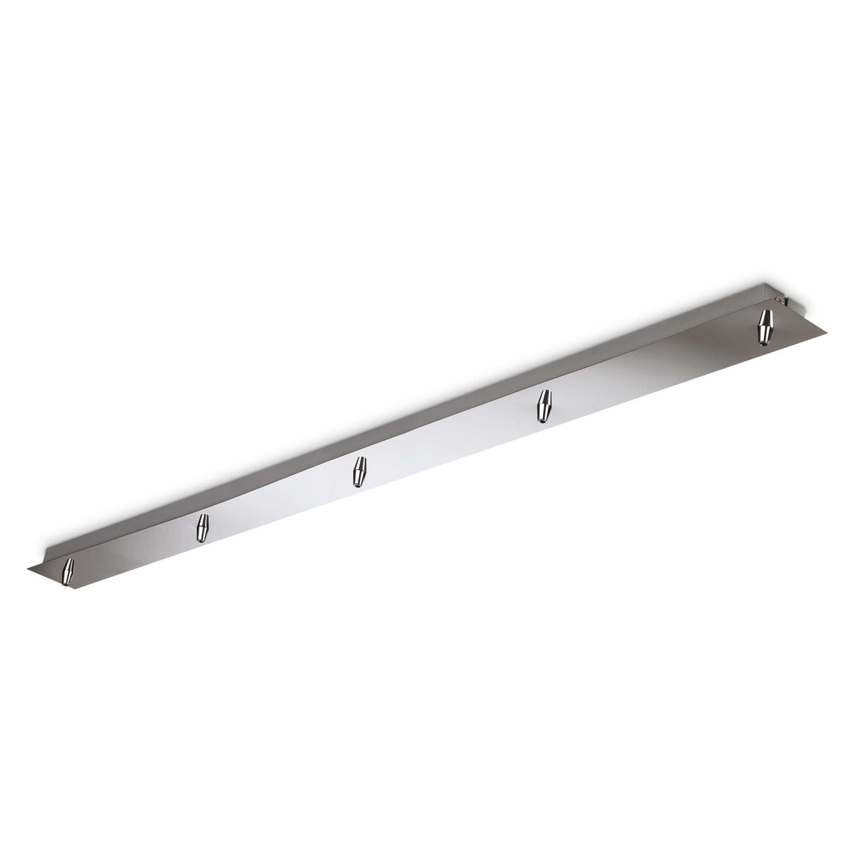 Linear Five-Light Chrome Pendant Fixture