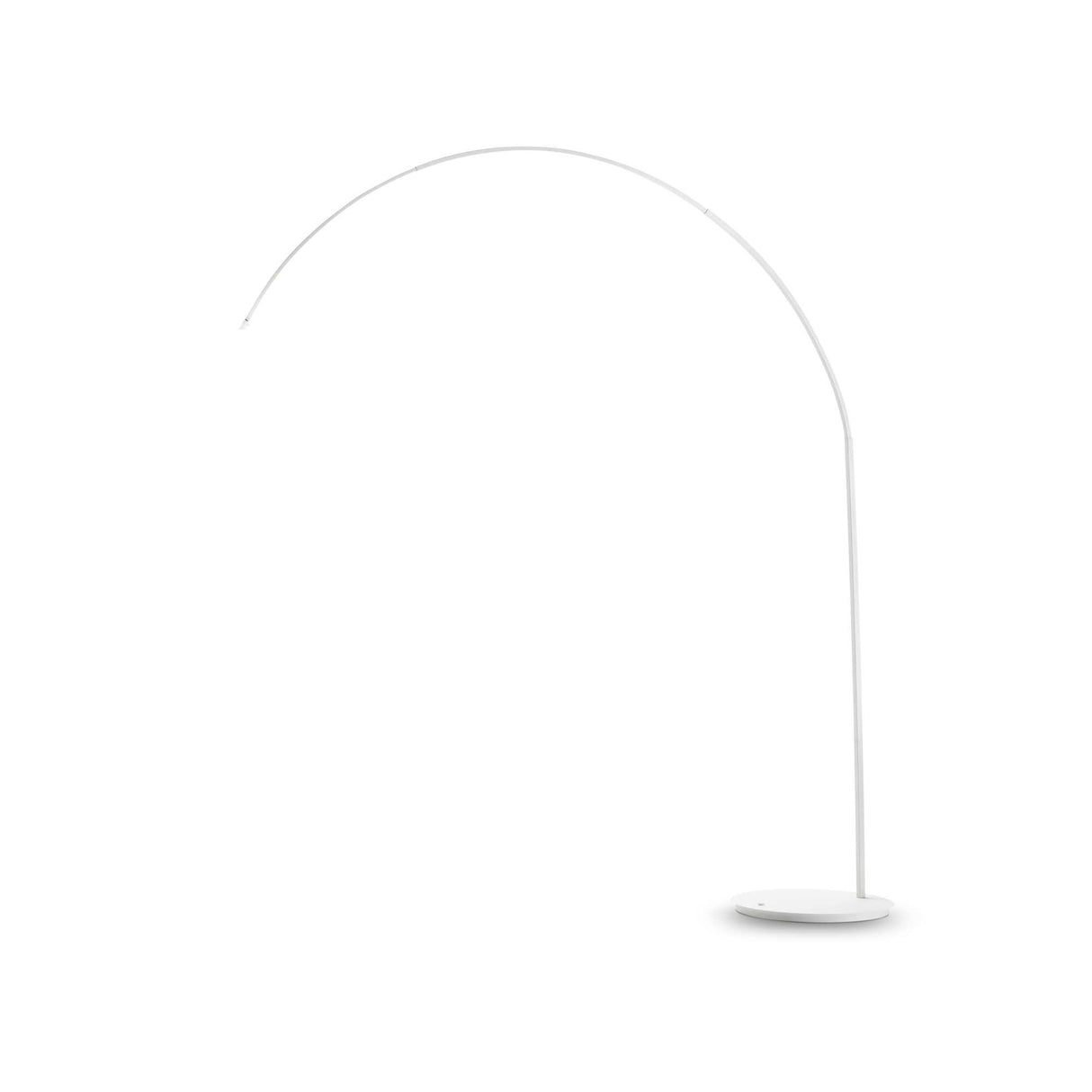 Sleek White DORSALE Single-Bulb Floor Lamp