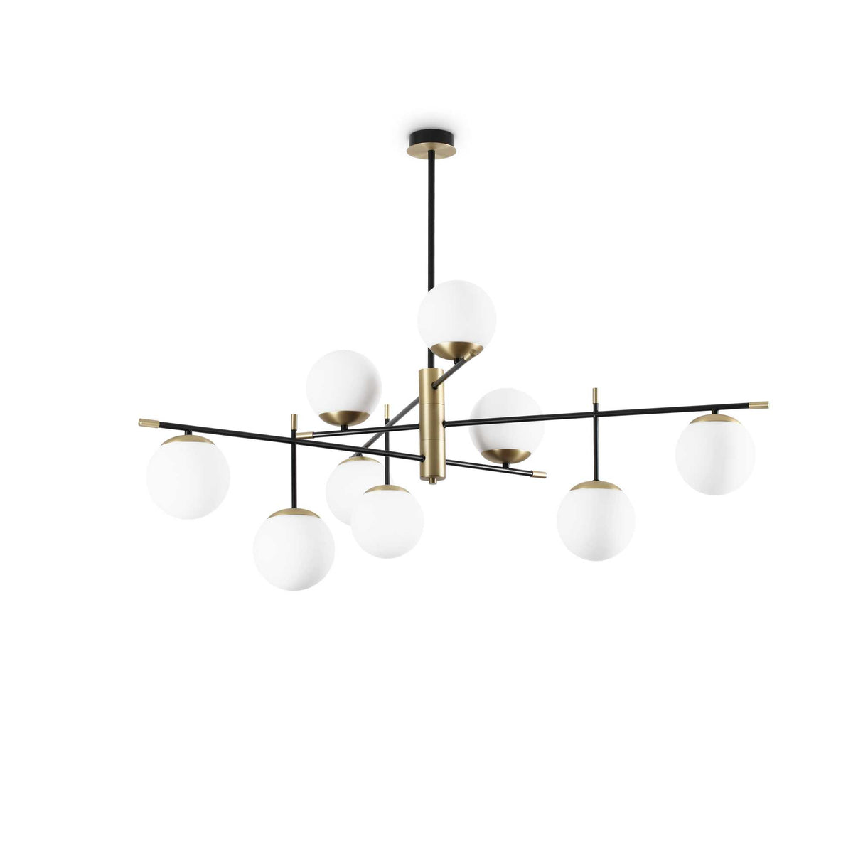 Elegant 9-Bulb Flush Ceiling Fixture