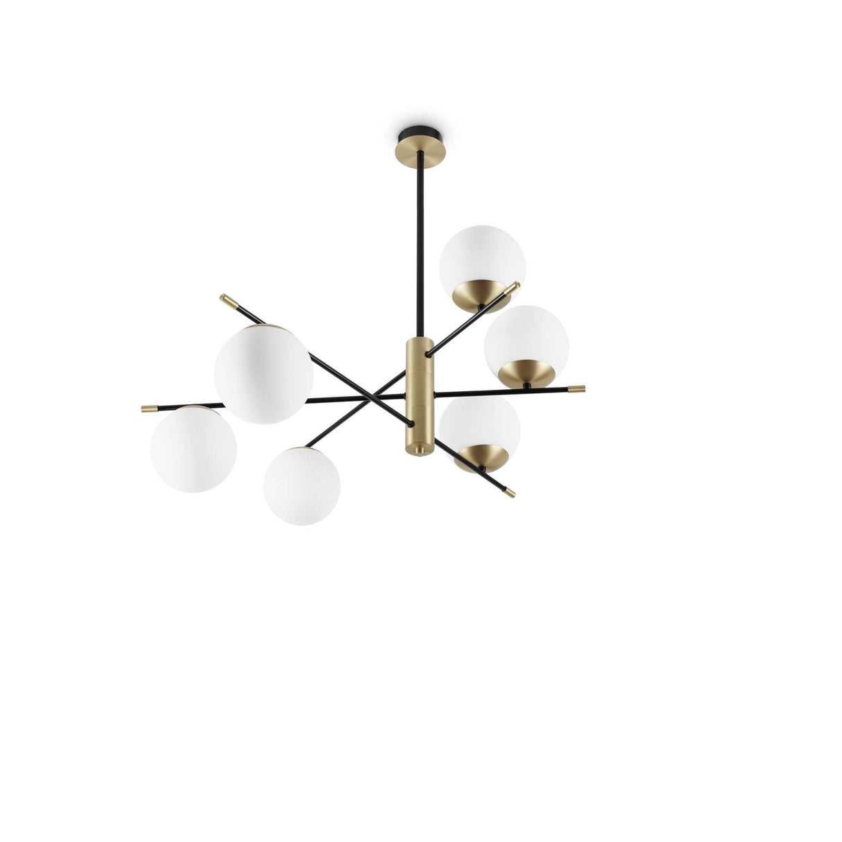 Modern Elegance 6-Light Flush Ceiling Fixture